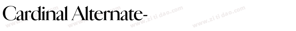 Cardinal Alternate字体转换